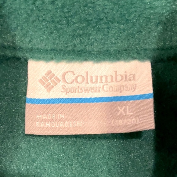 NWT Columbia Fleece Vest Mock Neck Zip Front Unisex Vest XL 18/20 - Picture 3 of 10